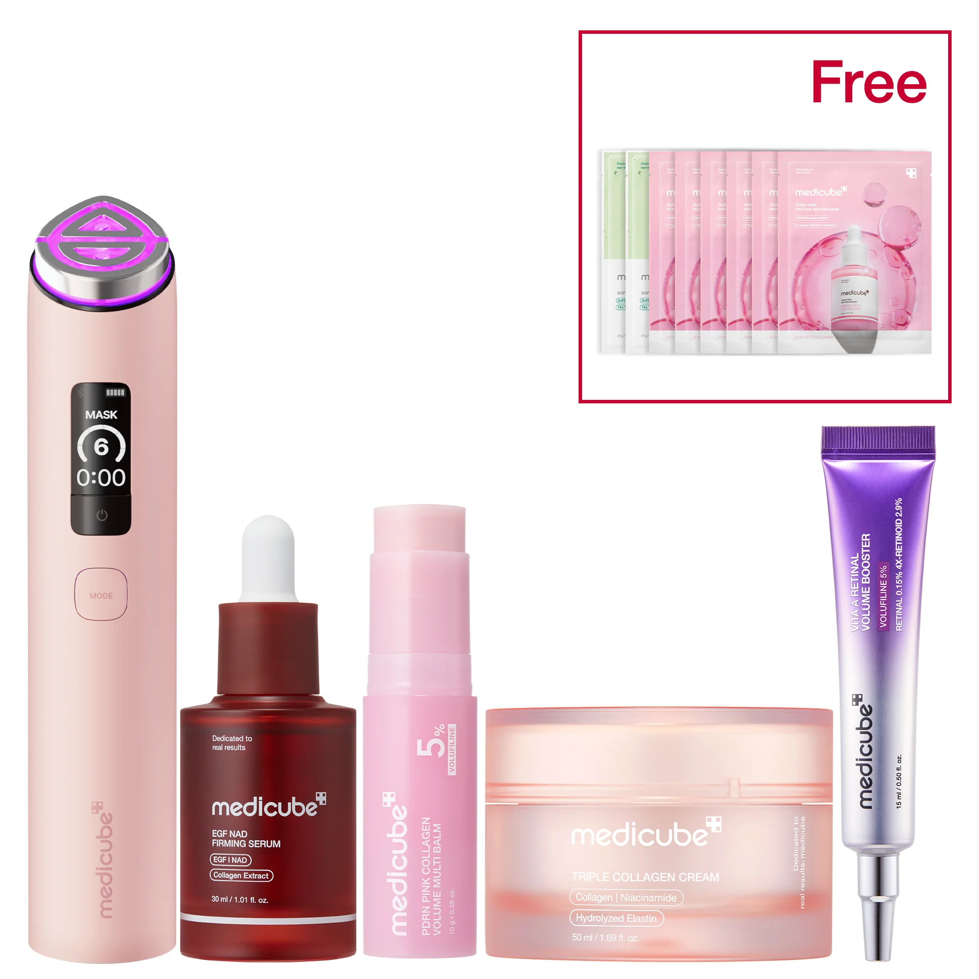 7 Day Anti Aging & Plump Set da Medicube original em Luanda, Angola - Cosméticos e Perfumaria