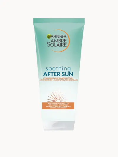 Ambre Solaire After Sun Tan Maintainer with Self Tan 200ml Garnier — embalagem e produto