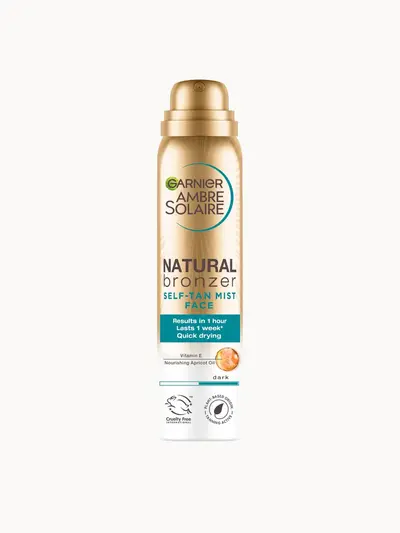 Ambre Solaire Natural Bronzer Quick Drying Dark Self Tan Face Mist 75ml Garnier — detalhe 3