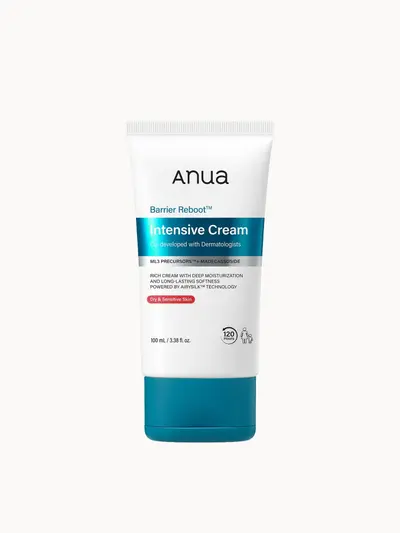 Anua Barrier Reboot Intensive Cream 100ml Anua — embalagem e produto