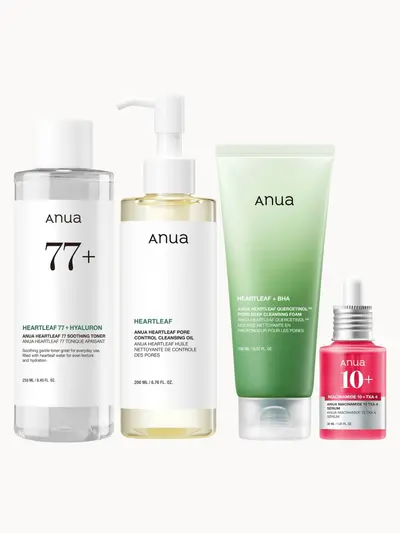 Anua Glass Skin Essential Bundle Anua — textura e acabamento