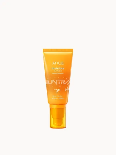 Anua KPop Demon Hunters Invisible Matte Finish SPF50 Sunscreen 50ml Anua — textura e acabamento