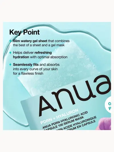 Anua KPop Demon Hunters PDRN Hyaluronic Acid Capsule 100 Serum Mask (10PCS) Anua — detalhe 5