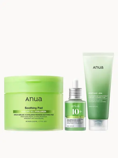 Anua Soothing Trio Anua — textura e acabamento