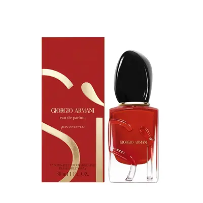 Armani Sì Passione Eau de Parfum Giorgio Armani — textura e acabamento