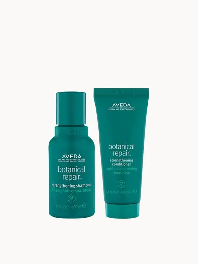 Aveda Botanical Repair Strengthening Shampoo & Conditioner Travel Bundle Aveda — textura e acabamento