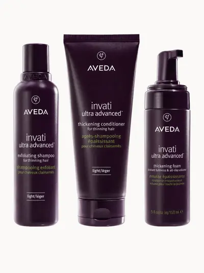 Aveda Invati Ultra Advanced Light Thickening Routine Bundle Aveda — textura e acabamento