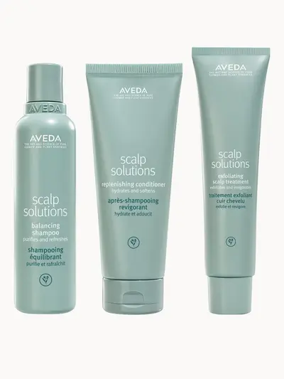 Aveda Scalp Solutions Healthy Scalp Essentials Trio Aveda — embalagem e produto