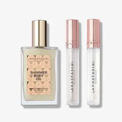 Beachside Glow Set Anastasia Beverly Hills — embalagem e produto