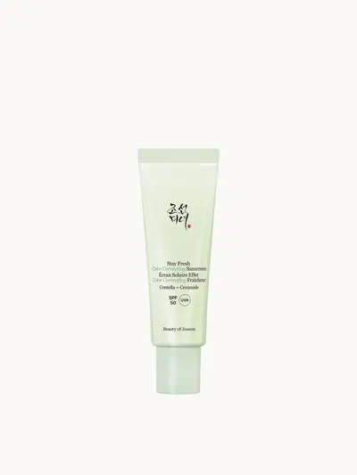 Beauty of Joseon Stay Fresh Color Correcting Sunscreen SPF50 Green 50ml Beauty of Joseon — embalagem e produto