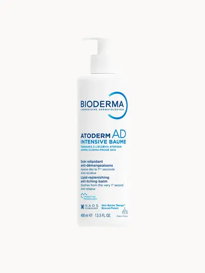 Bioderma Atoderm AD Intensive Balm Face & Body Cream for Very Dry Eczema Prone Itchy Skin 400ml Bioderma — embalagem e produto