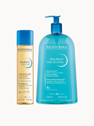 Bioderma Glowing Skin Bundle for Very Dry & Sensitive Skin Bioderma — embalagem e produto