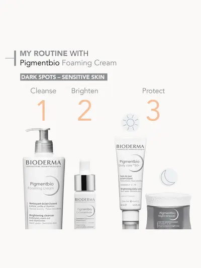 Bioderma Pigmentbio Brightening and Exfoliating Foaming Cream Cleanser for Pigmented Skin Anti-Dark Spots 200ml Bioderma — detalhe 4