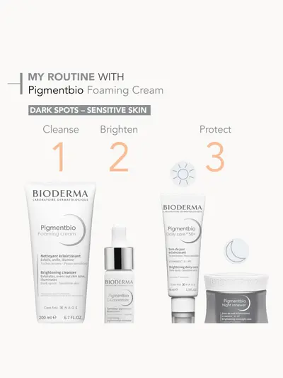 Bioderma Pigmentbio Brightening and Exfoliating Foaming Cream Cleanser for Pigmented Skin Anti-Dark Spots 200ml Bioderma — detalhe 9