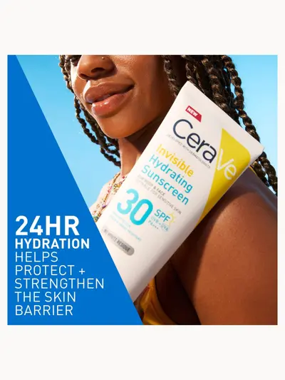 CeraVe Invisible Hydrating Sunscreen SPF 30 for body, face, & all skin types with 3 essential ceramides 177 ml CeraVe — detalhe 7