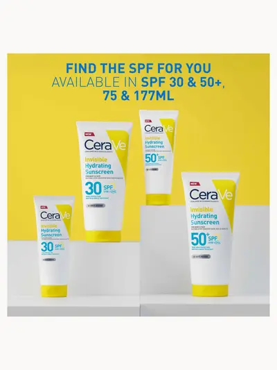 CeraVe Invisible Hydrating Sunscreen SPF 30 for body, face, & all skin types with 3 essential ceramides 177 ml CeraVe — detalhe 9