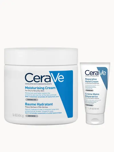 CeraVe Large Moisturising Cream Duo CeraVe — textura e acabamento