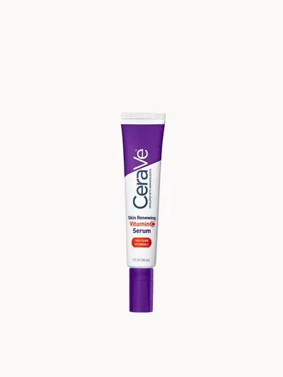 CeraVe Skin Renewing 10% Pure Vitamin C Serum with Ceramides for Brighter & Smoother Skin 30ml CeraVe — embalagem e produto