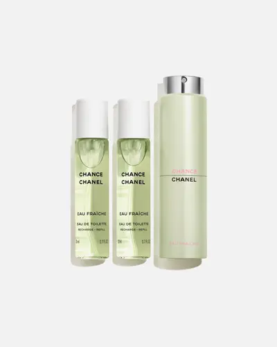 CHANEL CHANCE EAU FRAÎCHE TWIST AND SPRAY Eau de toilette Chanel — textura e acabamento