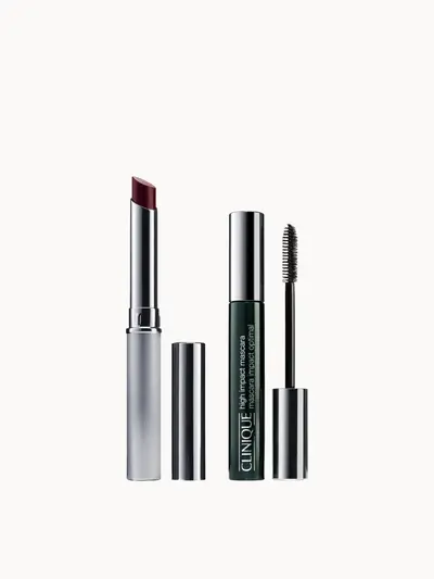 Clinique Almost Lipstick Black Honey & High Impact Mascara Bundle Clinique — textura e acabamento