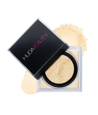 Easy Bake Fragrance Free Loose Baking and Setting Powder Huda Beauty — textura e acabamento