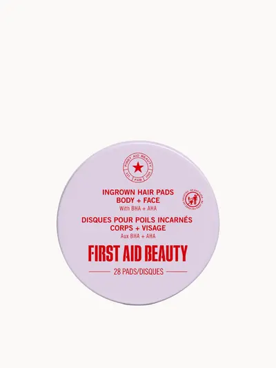 First Aid Beauty Ingrown Hair Pads 28 Ct. — embalagem e produto