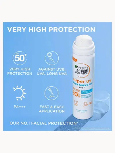 Garnier Ambre Solaire Over Makeup Super UV Protection Mist SPF50+ 75ml Duo Garnier — detalhe 3