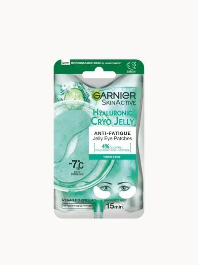 Garnier Anti-Fatigue Hyaluronic Acid and Icy Cucumber Cryo Jelly Face Mask 27g Garnier — detalhe 3