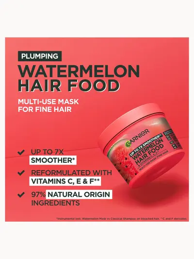Garnier Hair Food Multi-Use Mask, Smoothing Coconut, Up to 48H Anti- Frizz 400ml Garnier — detalhe 5