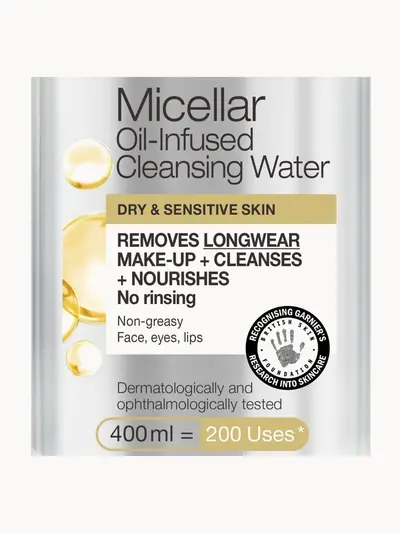Garnier Micellar Hyaluronic Aloe Cleansing Water For Dehydrated Skin 400ml Garnier — detalhe 3