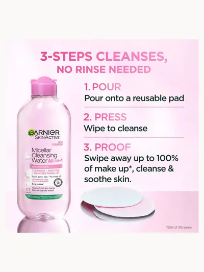 Garnier Micellar Water Oil Infused Facial Cleanser 100ml Garnier — detalhe 6