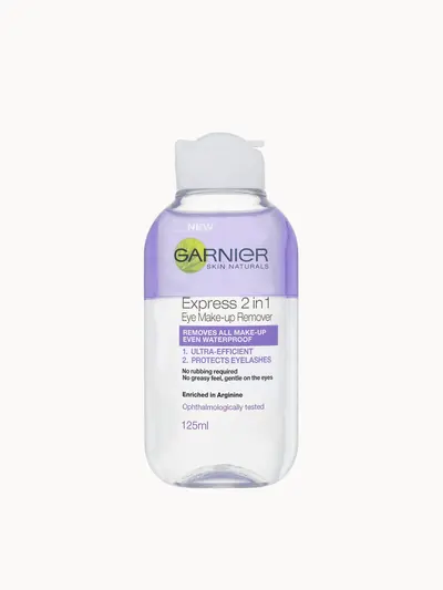 Garnier Skin Naturals 2-in-1 Eye Make-Up Remover (125ml) Garnier — embalagem e produto