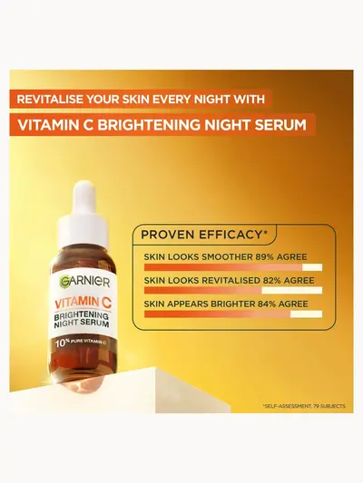 Garnier Targeted Anti Dark Spot Night Serum for Face, 10% Pure Vitamin C & Hyaluronic Acid 30ml Garnier — detalhe 3