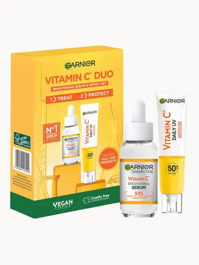 Garnier Vitamin C Brightening Serum & Glow UV Fluid SPF 50+ Face Duo Set — detalhe 88