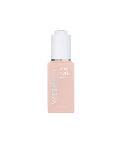 Get Even Rose Oil Huda Beauty — textura e acabamento