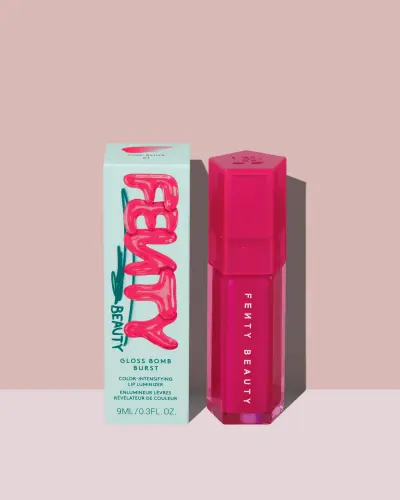 Gloss Bomb Burst Color-Intensifying Lip Luminizer Fenty Beauty — textura e acabamento