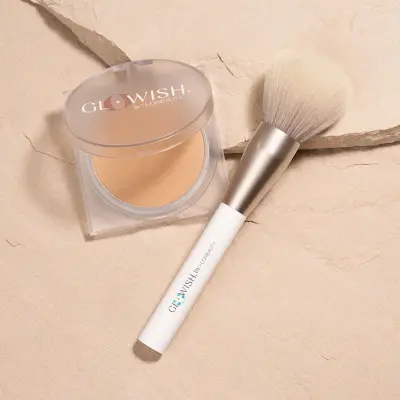 GloWish All Over Face Powder Brush Huda Beauty — detalhe 6