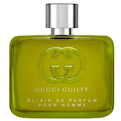 Gucci Guilty Pour Homme Elixir Perfume Elixir — embalagem e produto