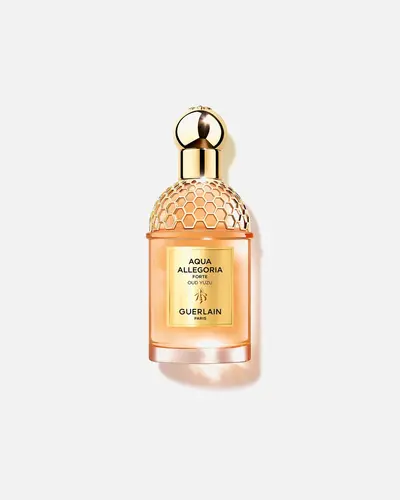 Guerlain Aqua Allegoria Forte Oud Yuzu Perfume — embalagem e produto