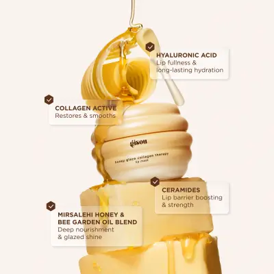 Honey Glaze Collagen Therapy Lip Mask Gisou — detalhe 6