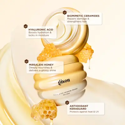 Honey Gloss Ceramide Therapy Hair Mask 30ml Gisou — detalhe 4