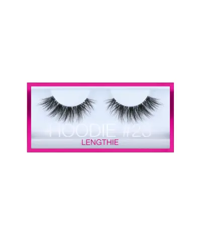 Hoodie False Lashes Huda Beauty — textura e acabamento