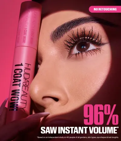Huda Beauty 1 Coat WOW! Extra Volumizing and Lifting Mascara Mini Huda Beauty — detalhe 7