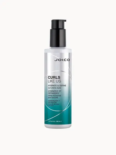 JOICO CURLS LIKE US Hydrate and Define Curl Crème Styler 200ml Joico — textura e acabamento