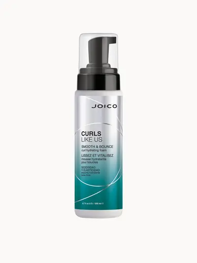 JOICO CURLS LIKE US Smooth and Bounce Curl Hydrating Foam 200ml Joico — textura e acabamento