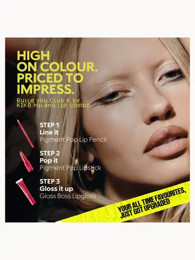 KIKO Milano Club K Pigment Pop Lipstick 3.5g (Various Shades) KIKO Milano — detalhe 4