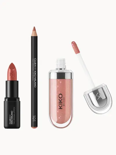 KIKO Milano Exclusive Cinnamon Brown Lip Trio KIKO Milano — textura e acabamento