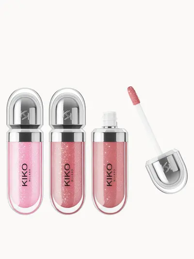 KIKO Milano Glossy Lip Trio 02 KIKO Milano — textura e acabamento