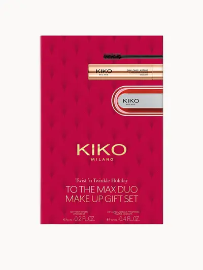 KIKO Milano To The Max Duo Make Up Gift Set 18ml (Worth £28.98) KIKO Milano — embalagem e produto