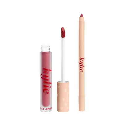 KYLIE COSMETICS Holiday Collection Matte Liquid Lip Kit Nude Kylie Cosmetics — textura e acabamento